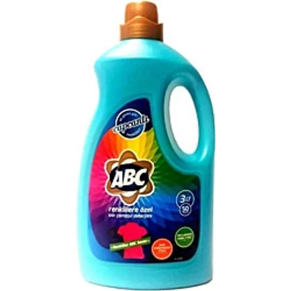 ABC Renklilere Özel Sıvı Deterjan 50 Yıkama 3 lt