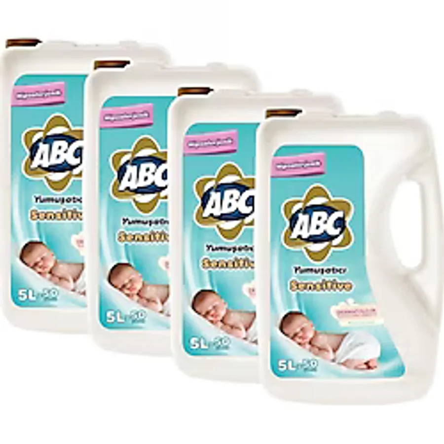 ABC Sensitive Çamaşır Yumuşatıcısı 5000 ml 4 Adet