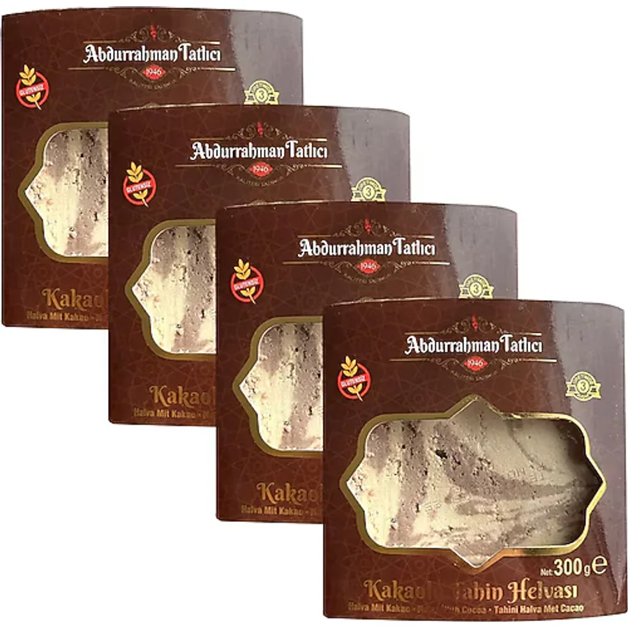 Abdurrahman Tatlıcı Kakaolu Tahin Helva 4 x 300 G