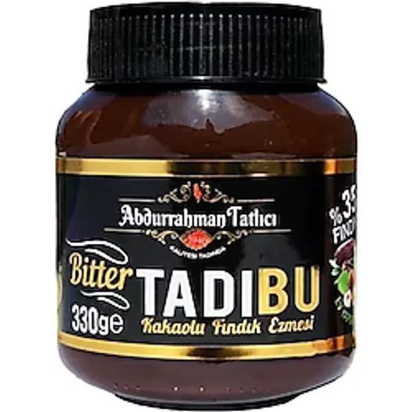 Abdurrahman Tatlıcı Tadıbu Bitter Kakaolu Fındık Ezmesi 330 gr