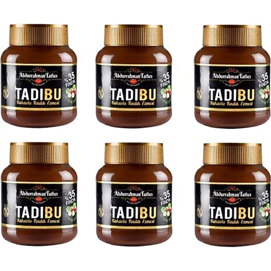 Abdurrahman Tatlıcı Tadıbu Kakaolu Fındık Ezmesi 330 gr 6'lı