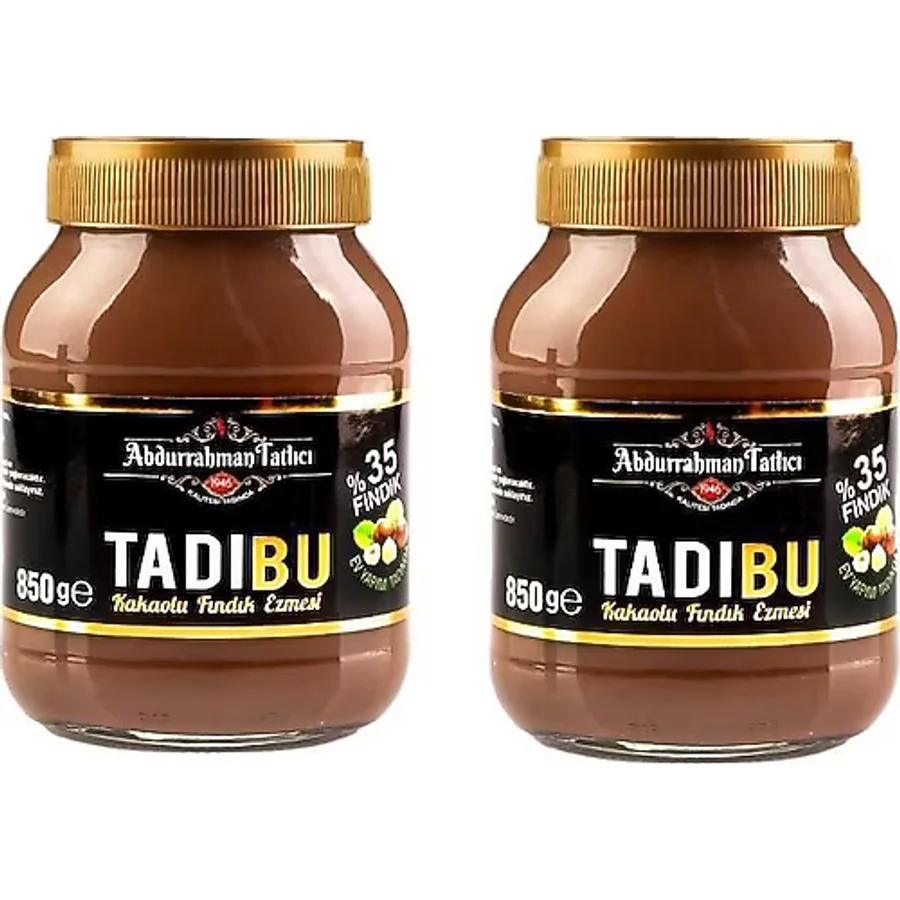 Abdurrahman Tatlıcı Tadıbu Kakaolu Fındık Ezmesi 850 gr 2'li