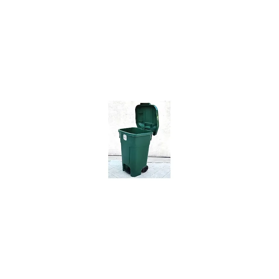 abnturk 60 Litre Kapasiteli Büyük Boy Pedallı Çöp Kovası Kapaklı ve Tekerlekli Çöp Konteyneri 60 litre Çöp K