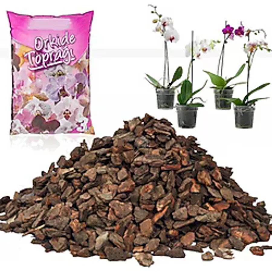 abnturk 9 Litre Organik Doğal Karışım Orkide Toprağı 1. Sınıf Dezenfekte Orkide Harcı Torf