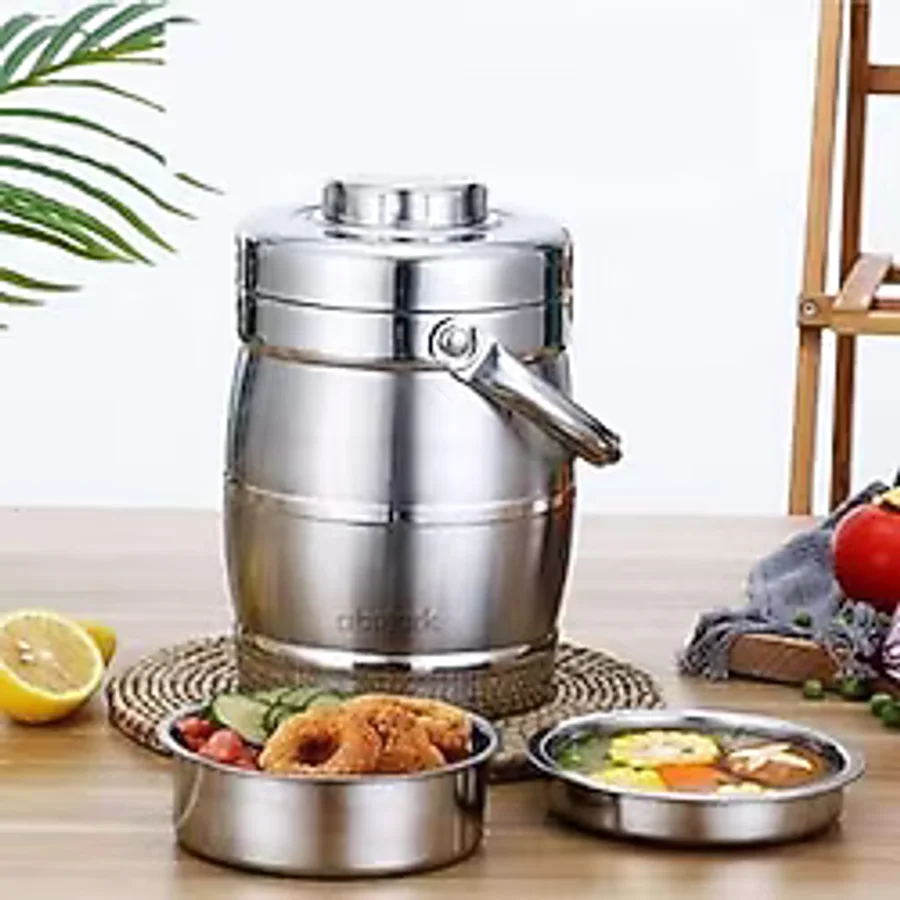 abnturk Sıcak Soğuk Isı Korumalı 18/10 Krom 3 Kaplı Yemek Termosu 304 Kalite %100 Paslanmaz Çelik Sefer Tası