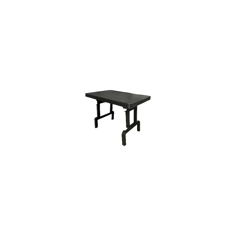 Abnturk Yüksek Kalite Plastik Masa 67x47x57 cm Dayanıklı Bahçe ve Balkon Masası - Siyah