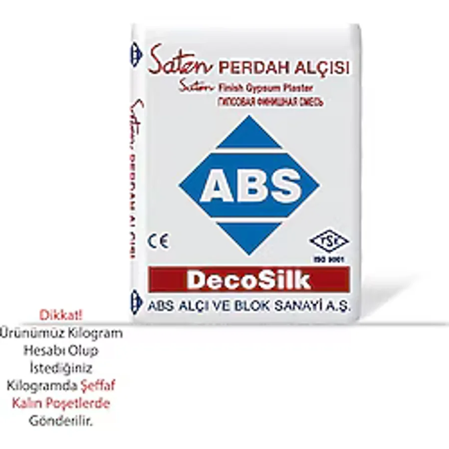 Abs Saten Alçı Perdah Alçısı Tadilat Tamir Alçısı 3 kg