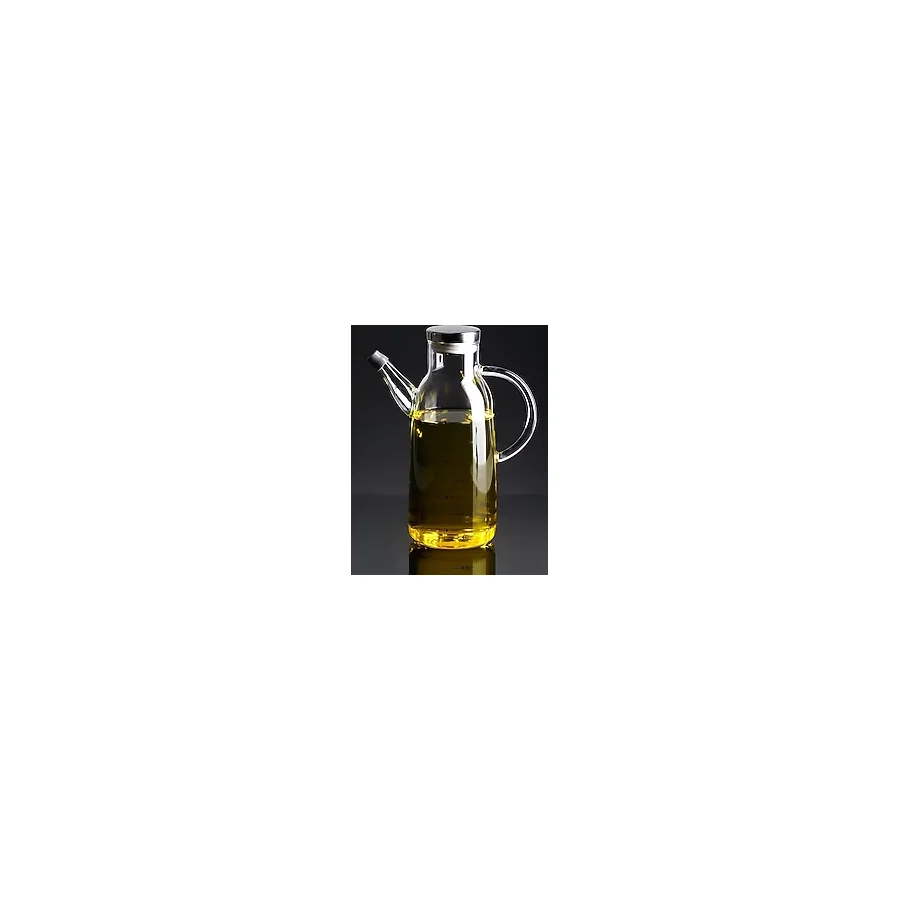 Acar 11224 Evie 750 ml Metal Kapaklı Silindir Cam Yağdanlık
