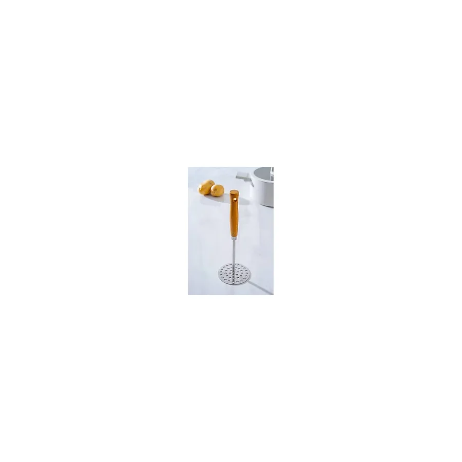 Acar Evero Ahşap Saplı Çelik Patates Ezici - 25 cm - 1 Adet