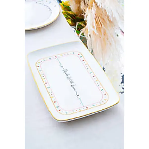 Acar Livaldi 33 cm Servis Tabağı