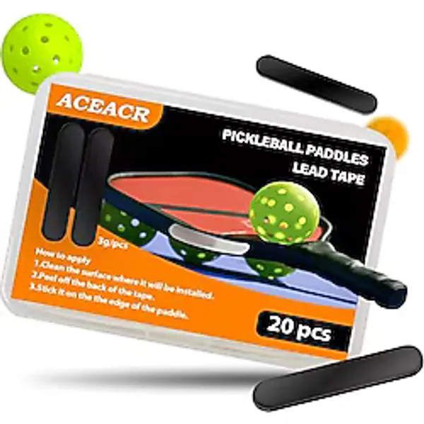 AceAcr 20 adet turşu topu kurşun bant ağırlıklı 3g yapışkan şeritler kurşun bant Pickleball kürekler Golf kulübü tenis raketi siyah