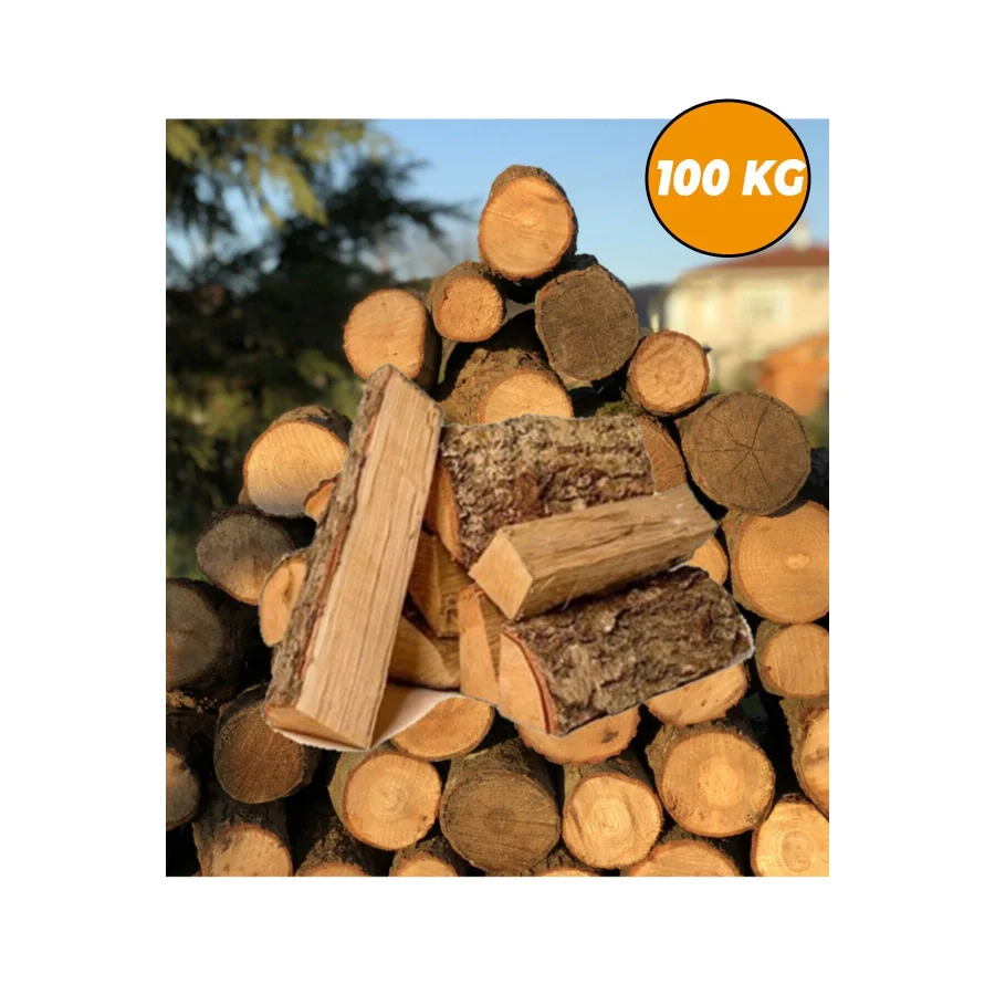 Acelebox Meşe Odunu Soba Şömine İçin Parçalanmış 100 Kg Hakiki Meşe Odunu