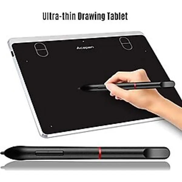 Acepen AP604 Silver 6x4" Grafik Tablet