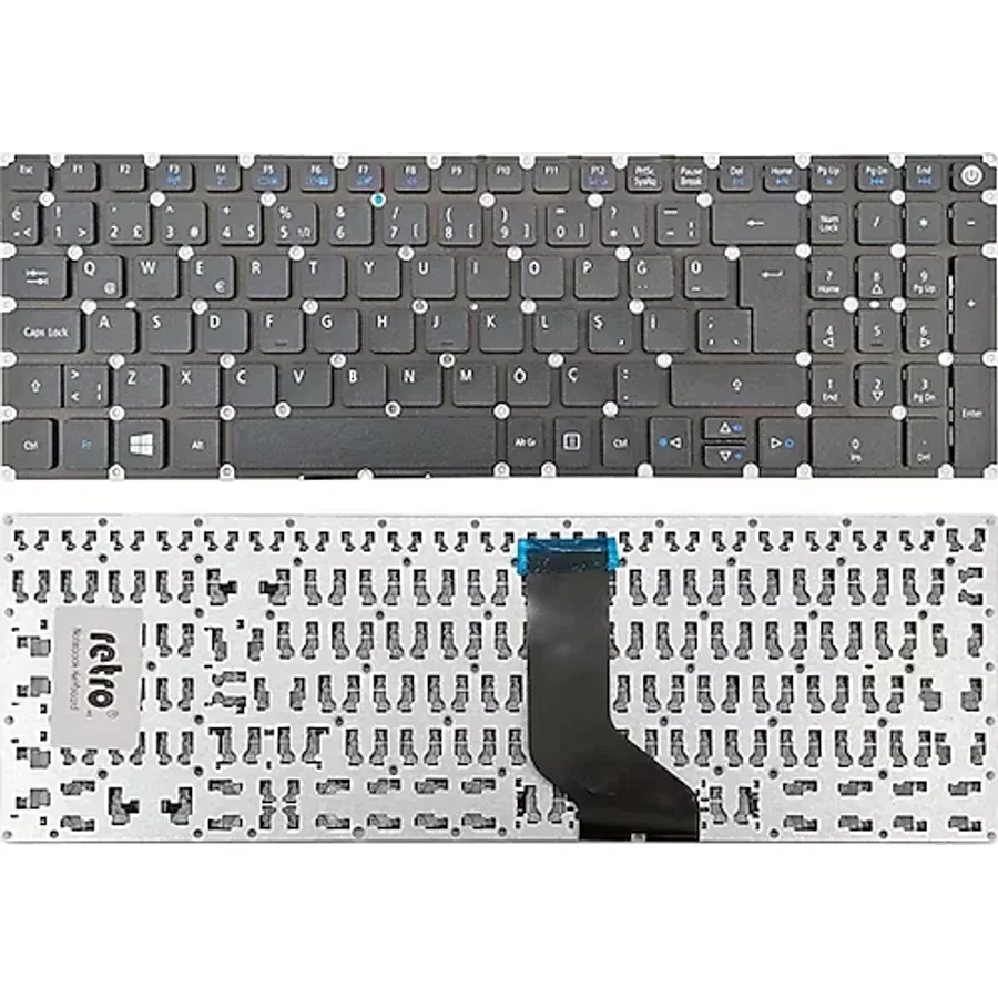 Acer Aspire 3 A315-41 ile Uyumlu Notebook Klavye - Siyah - TR