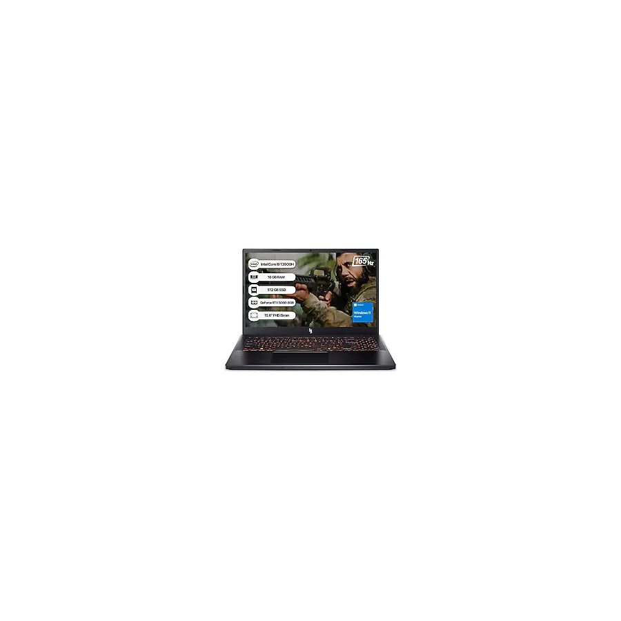 Acer Nitro V 15 ANV15-52-91EQ NH.QZAEY.004 i9-13900H 16 GB 512 GB SSD RTX5060 15.6" Full HD Gaming Laptop