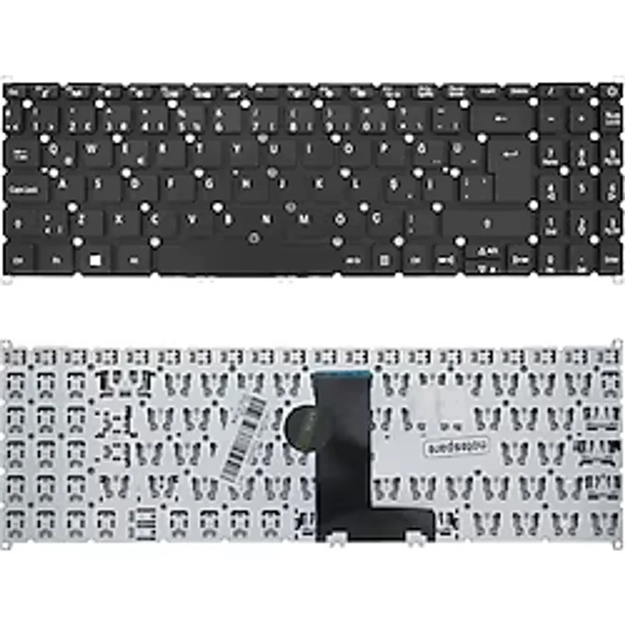 Acer Uyumlu Aspire 3 A315-54, 3 A315-54G, 3 A315-54K, 3 A315-55, 3 A315-55G Klavye Tr Siyah