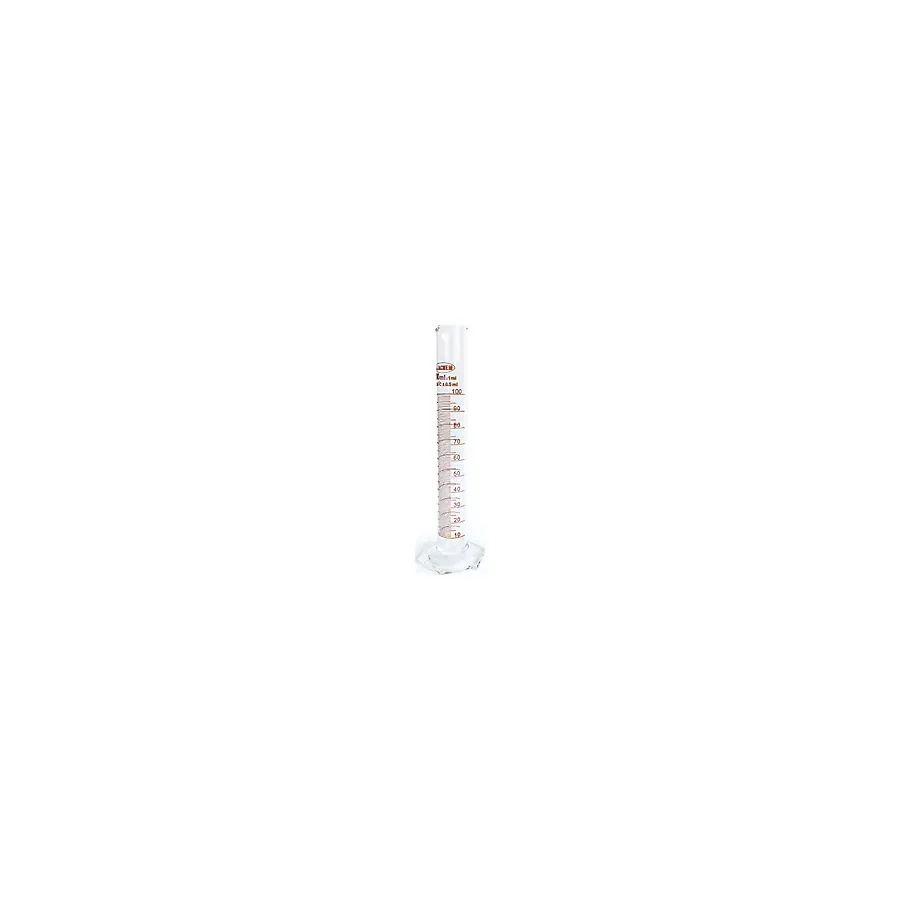 Achem 100Ml Cam Mezür Uzun Form Kırmızı Skala