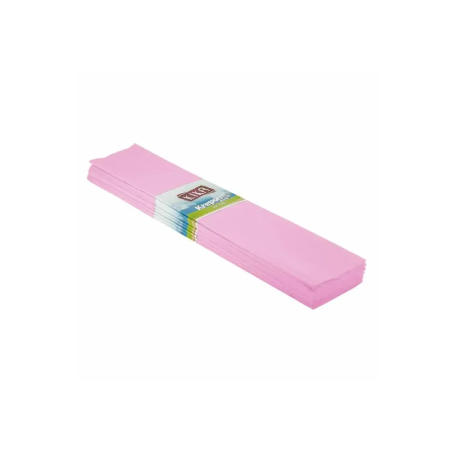 Açık Pembe Krapon Kağıdı 50x200 cm 10'lu Paket