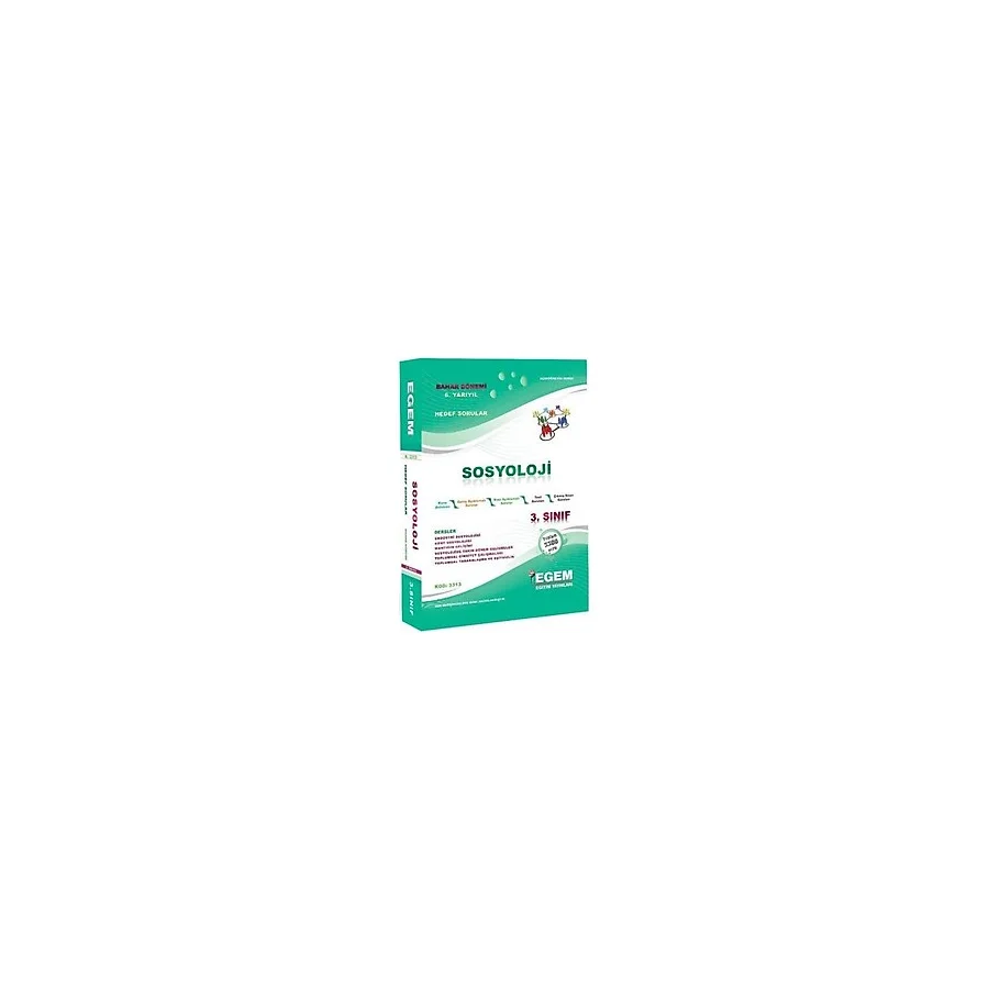 Açıköğretim Sosyoloji 3. Sınıf 6. Yarıyıl Bahar Dönemi Konu Anlatımlı Soru Bankası / 9786055424664