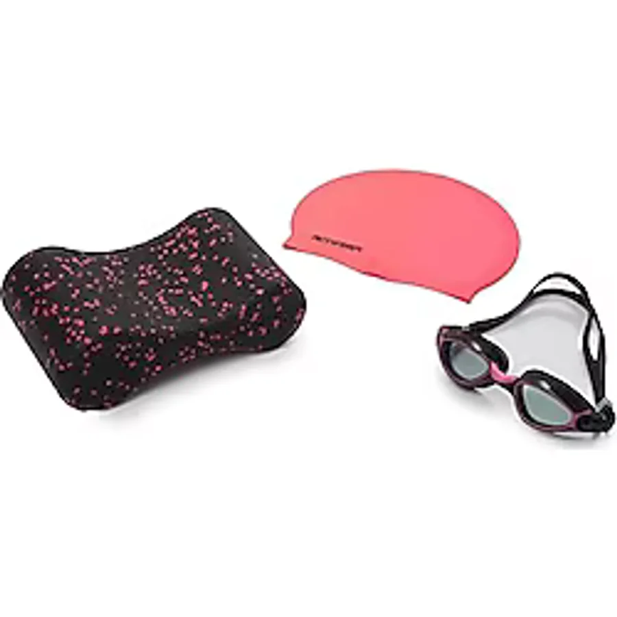 Actifoam 3'lü Yetişkin Yüzme Seti (Pullbuoy+Havuz Bonesi+Yüzücü Gözlüğü) (Pembe)