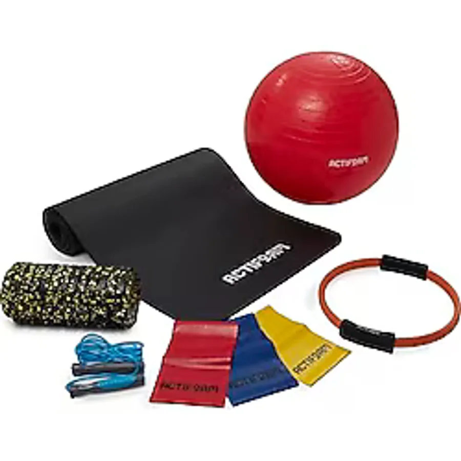 Actifoam Premium Tam Pilates Seti - Kırmızı 55cm Top