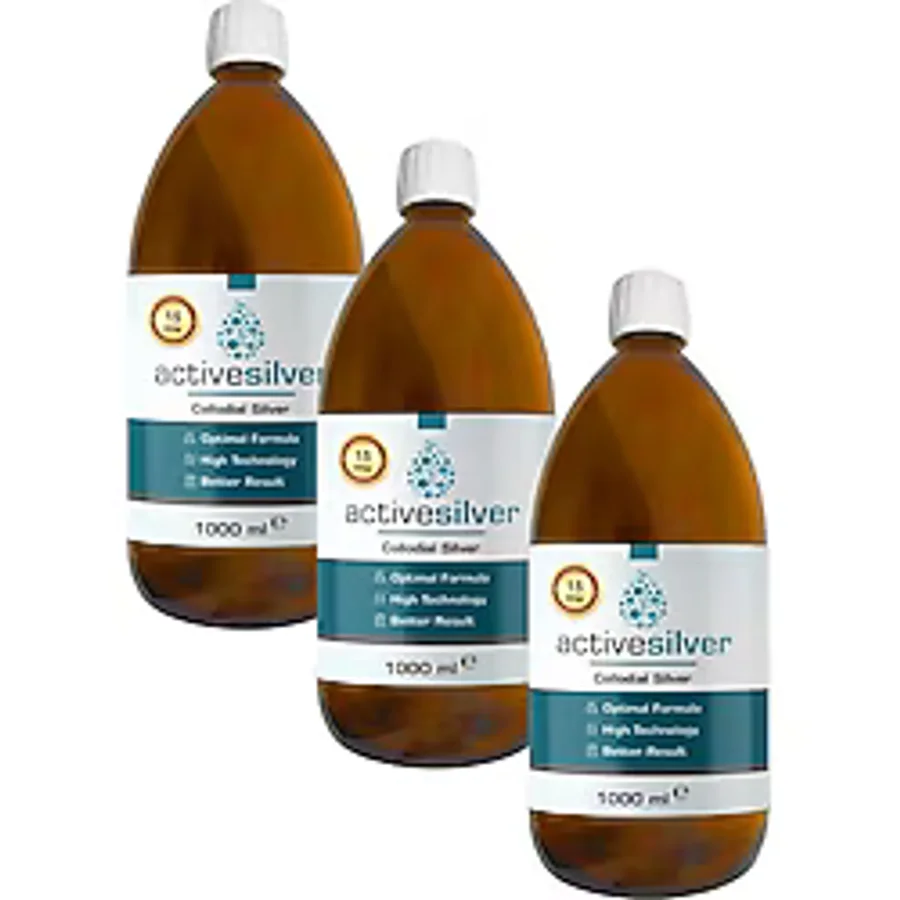 Active Essentials Active Silver Kolloidal Gümüş Suyu 15 Ppm 3'lü Avantaj Paket Mxeffc