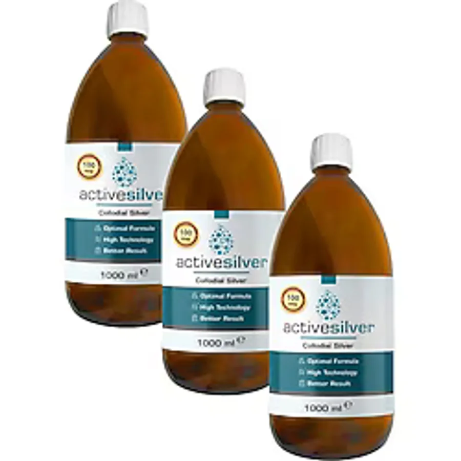 Active Essentials Active Silver kolloidal Gümüş Suyu 3'lü 100 Ppm Avantaj Paket