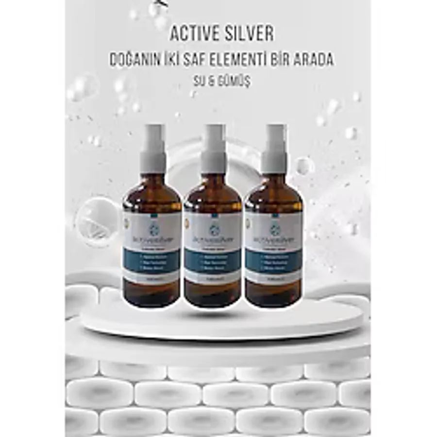 ACTİVE SİLVER Kolloidal Gümüş Suyu 100ml Sprey Avantaj Paket
