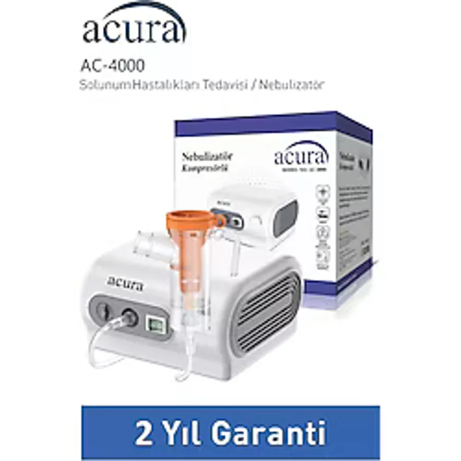 Acura AC-4000 Dayanıklı Nebulizatör Hızlı Tedavi Süresi Sunan Kullanım Kolaylığı ile
