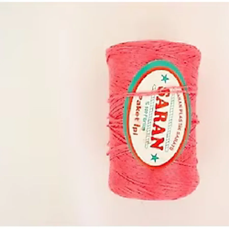 ACY STORE Plastik Paket Ipi 400 gr Kırmızı Naylon Uçurtma İpi Ambalaj ve Süs ipi