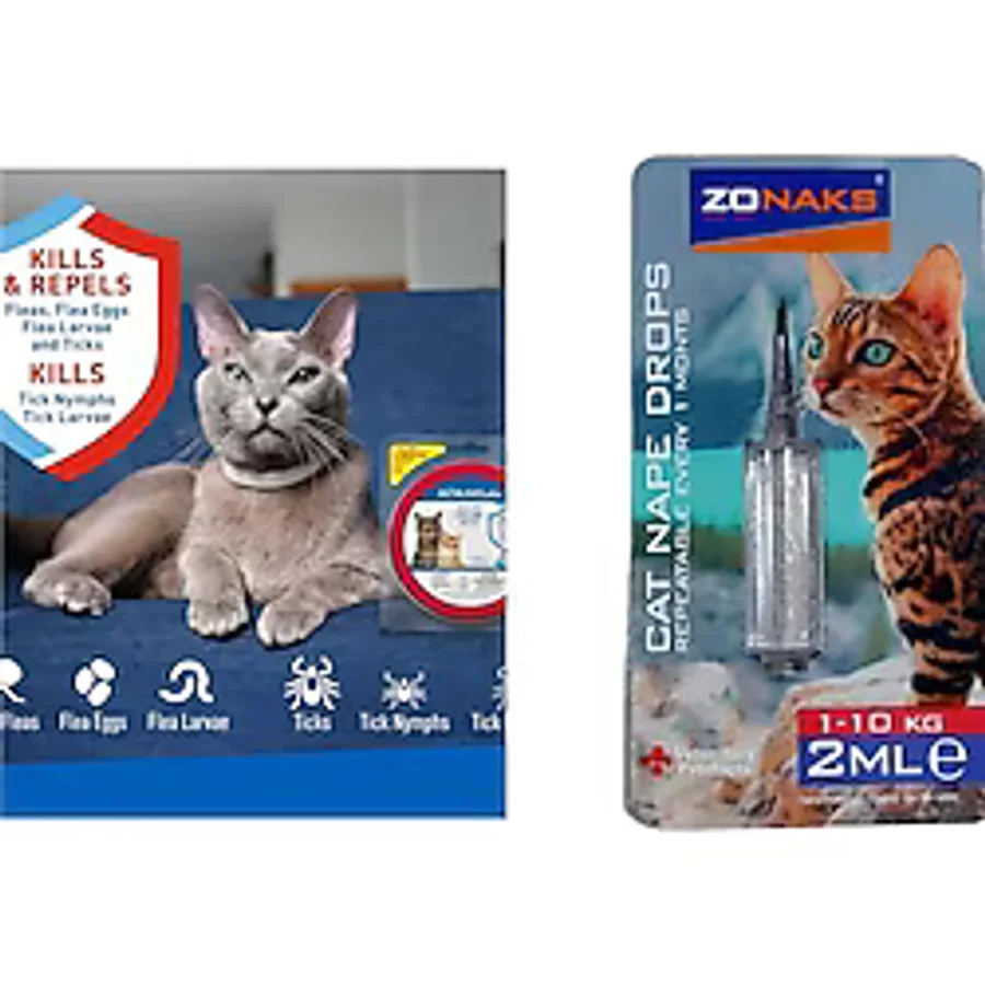 Adams Zonaks Kedi Pıre Tasması ve Damlası - Mavi