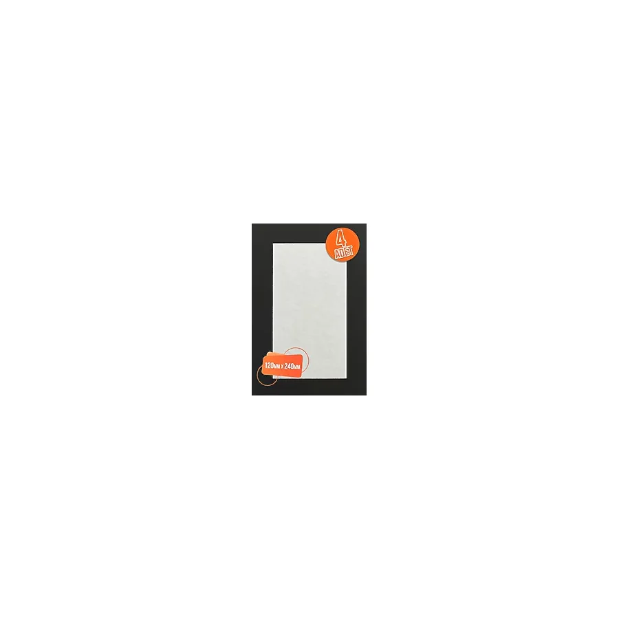 Adar 4 Ad Yapışkanlı Keçe Mobilya Masa Sandalye Parke Zemin Ayak Koruyucu Kaydırmaz Keçesi 120MM x 240MM - 001-Renkli - Beyaz