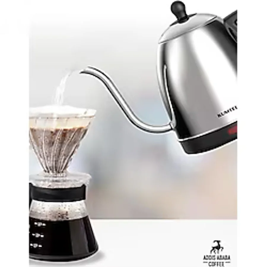 Addis Ababa Coffee Elektrikli Kahve Demleme Su Isıtıcı Gooseneck Drip Çay ve Kahve Aksesuarı