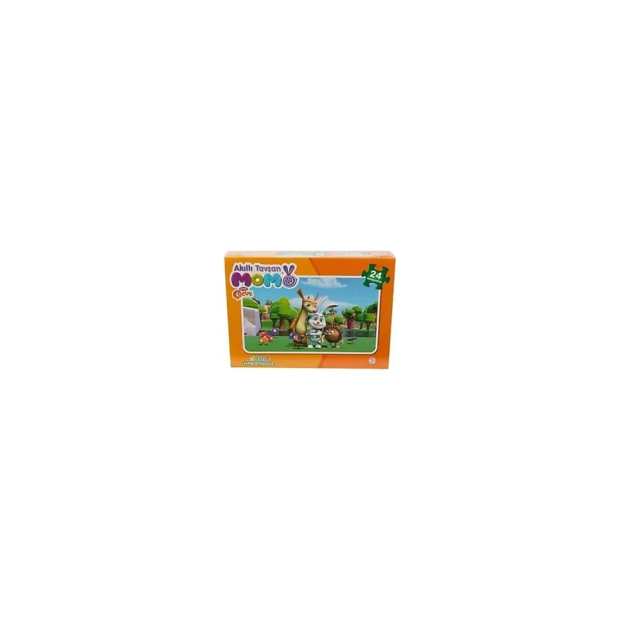 Adeland Trt Çocuk Alkıllı Tavşan Momo Puzzle Kutulu 24 Lü