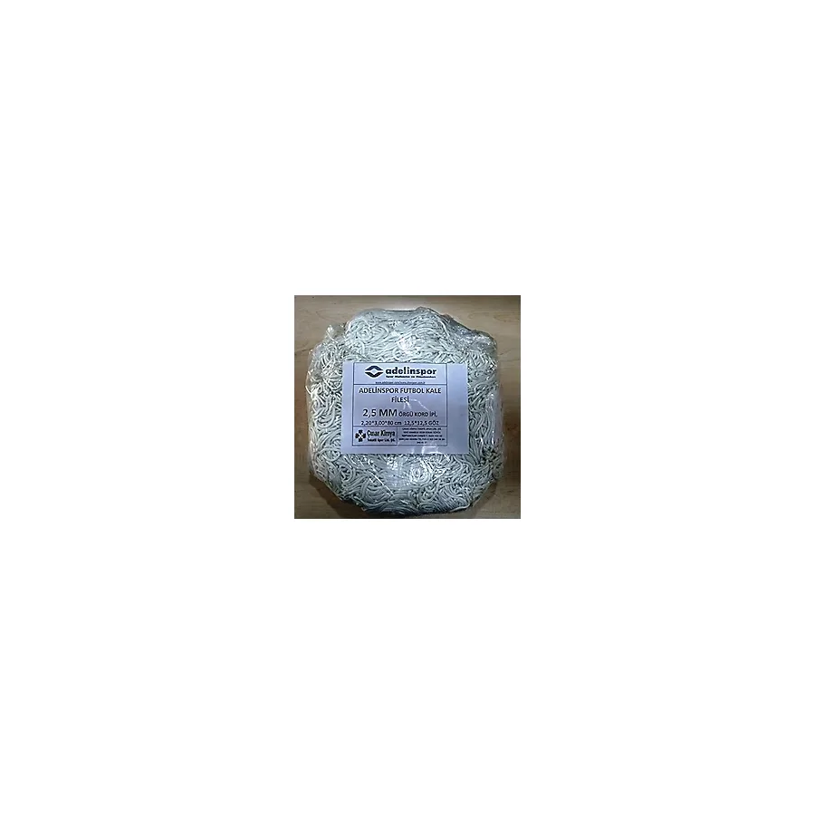 adelinspor Futbol Kale Filesi 2,5 mm Kord İp 3,2 x 2,20 x 0,8 m
