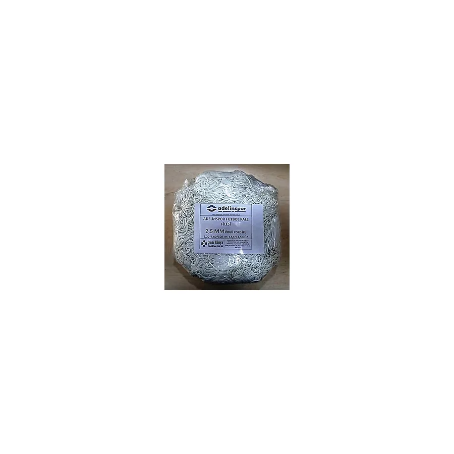 adelinspor Futbol Kale Filesi 2,5 mm Kord İp 5,0 x 2,20 x 0,8 m