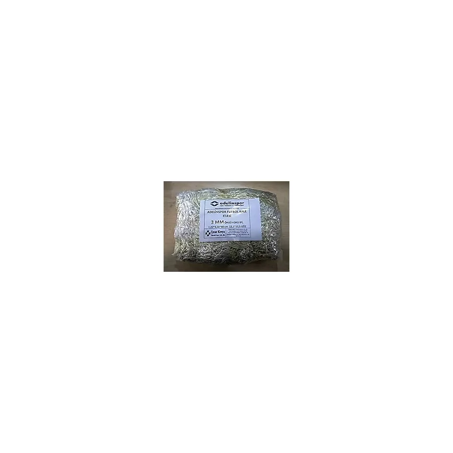 adelinspor Futbol Kale Filesi 3 mm Kord İpi 3,20 x 2,20 x 0,8 m