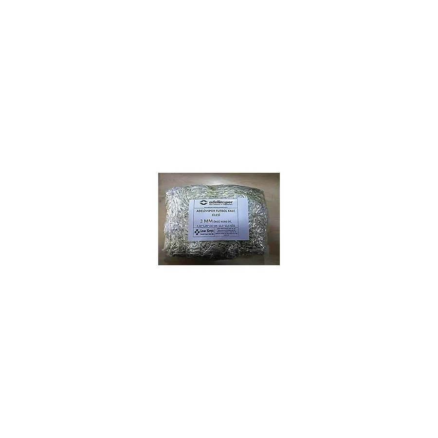 adelinspor Futbol Kale Filesi 3 mm Kord İpi 5,0 x 2,20 x 0,8 m