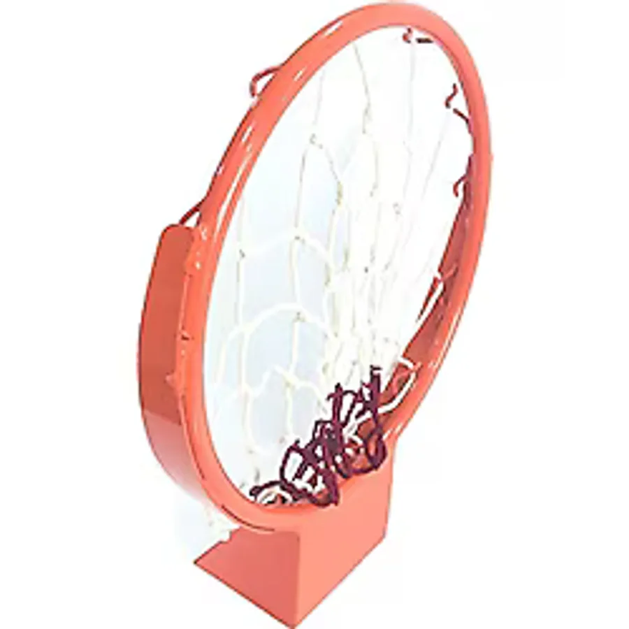 Adelinspor Solid Kancalı 45 cm Sabit Basketbol Çemberi 4 mm Floş İp Basketbol Filesi Hediyeli