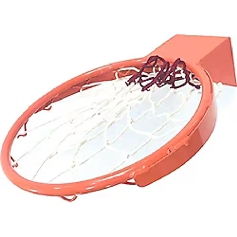 Adelinspor Standart Kancalı 45 cm Sabit Basketbol Çemberi 4 mm Floş İp Basketbol Filesi Hediyeli