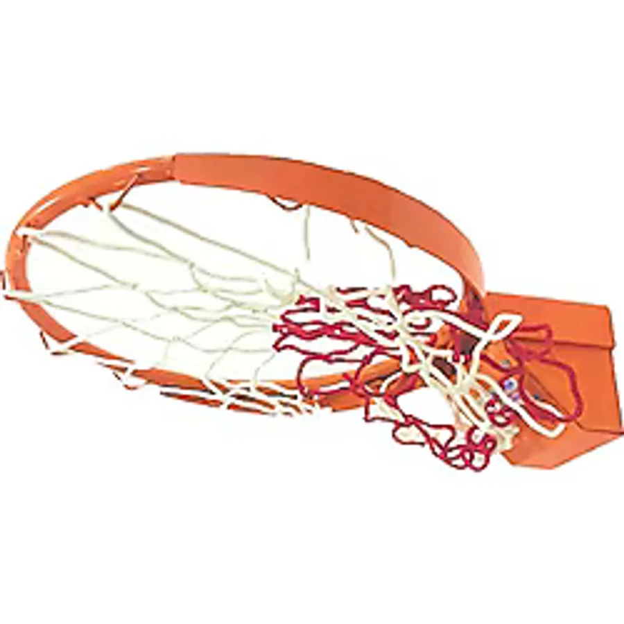 Adelinspor Standart Kancalı 45 cm Yaylı Basketbol Çemberi 4 mm Floş İp Basketbol Filesi Hediyeli
