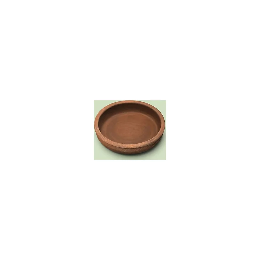 AdenArtpottery Toprak Güveç Fırın Tepsisi-Tavası 37 cm Büyük Boy Doğal El Yapımı(Ocak Üzerinde Kullanıma Uygun Değildir.yalnızca Fırında Kullanılabilir) - Kahverengi