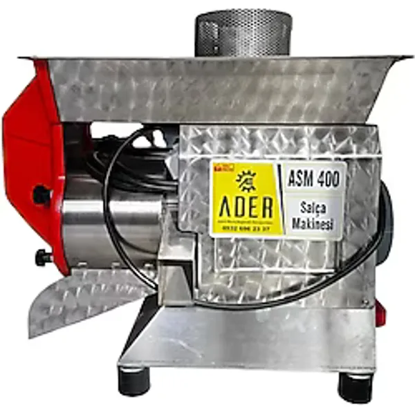 Ader ASM600 Salça Makinesi Çift Elekli