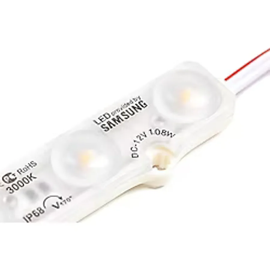 Adet Beyaz 10000K Samsung Modül LED Mercekli 12V 1.08 Watt, Beyaz ve Günışığı Renk Seçeneği, Tabela, Akvaryum, Vitrin Uygulama