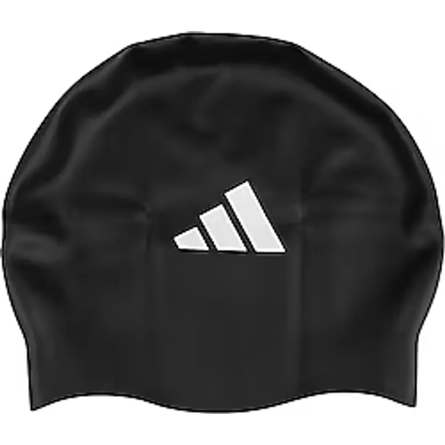 Adidas 3 Stripes IA8306 Siyah Silikon Yüzücü Bonesi