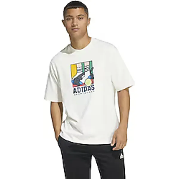 Adidas Animal Pop Play Graphic KE4341 Kısa Kollu Bisiklet Yaka Erkek Tişört