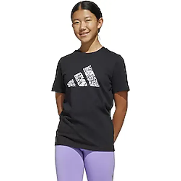 Adidas Animal Print Graphic JI6733 Kısa Kollu Bisiklet Yaka Çocuk Tişört