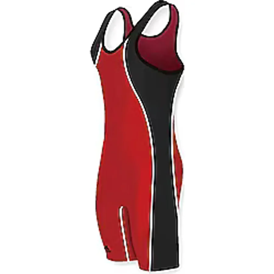 adidas As107s Güreş Atleti Kırmızı/Siyah XL