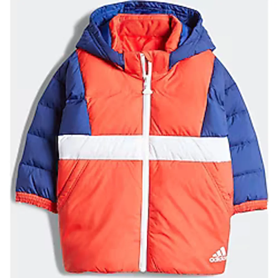 Adidas Colorblock Down H38372 Çocuk Mont Lacivert Kırmızı Beyaz