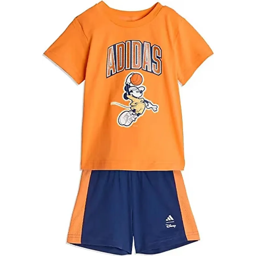 Adidas Disney Mickey Mouse JZ3547 Turuncu Bebek Eşofman Takımı